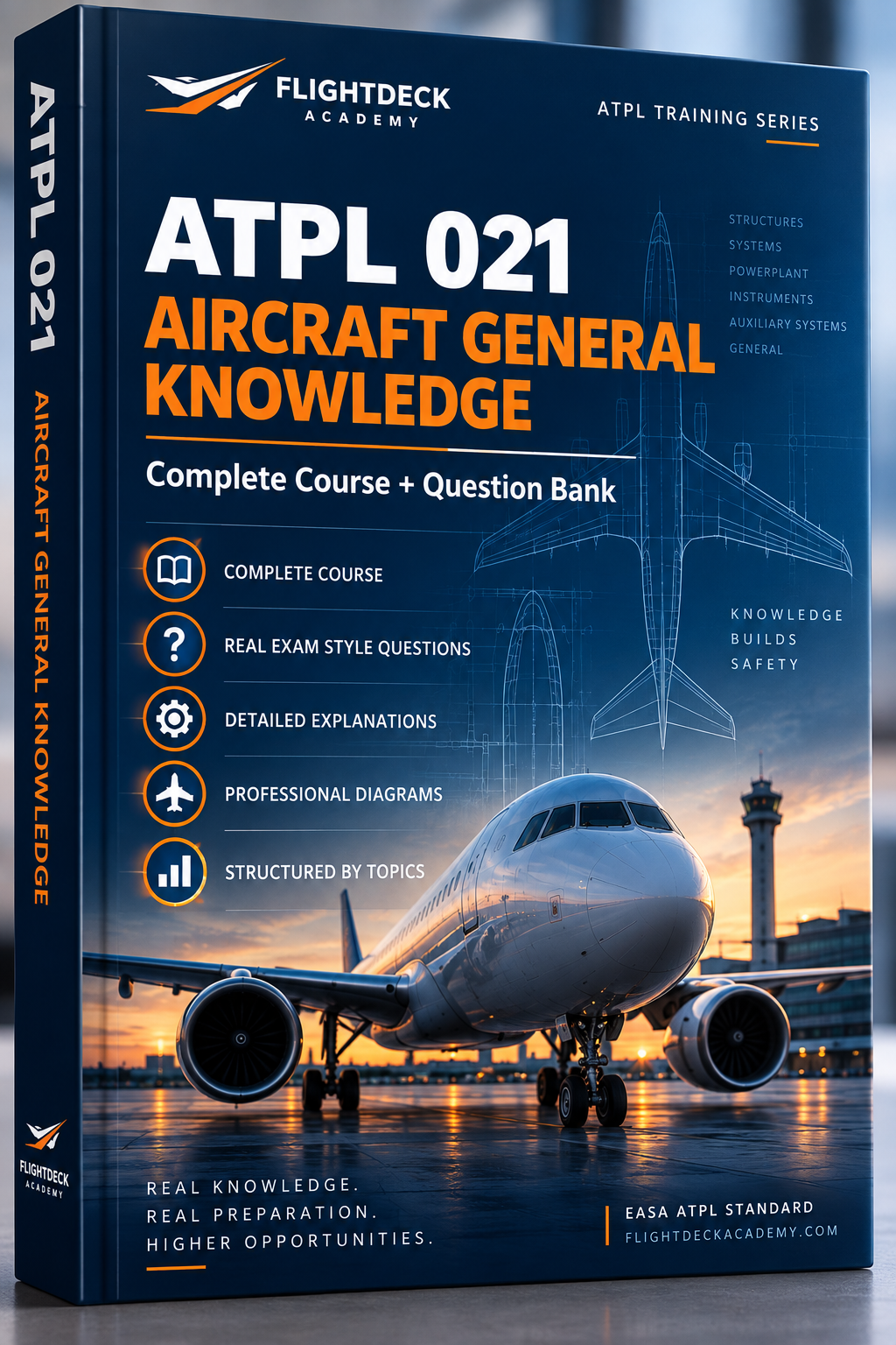 ATPL 021 — Aircraft General Knowledge | Complete Course + Question Bank